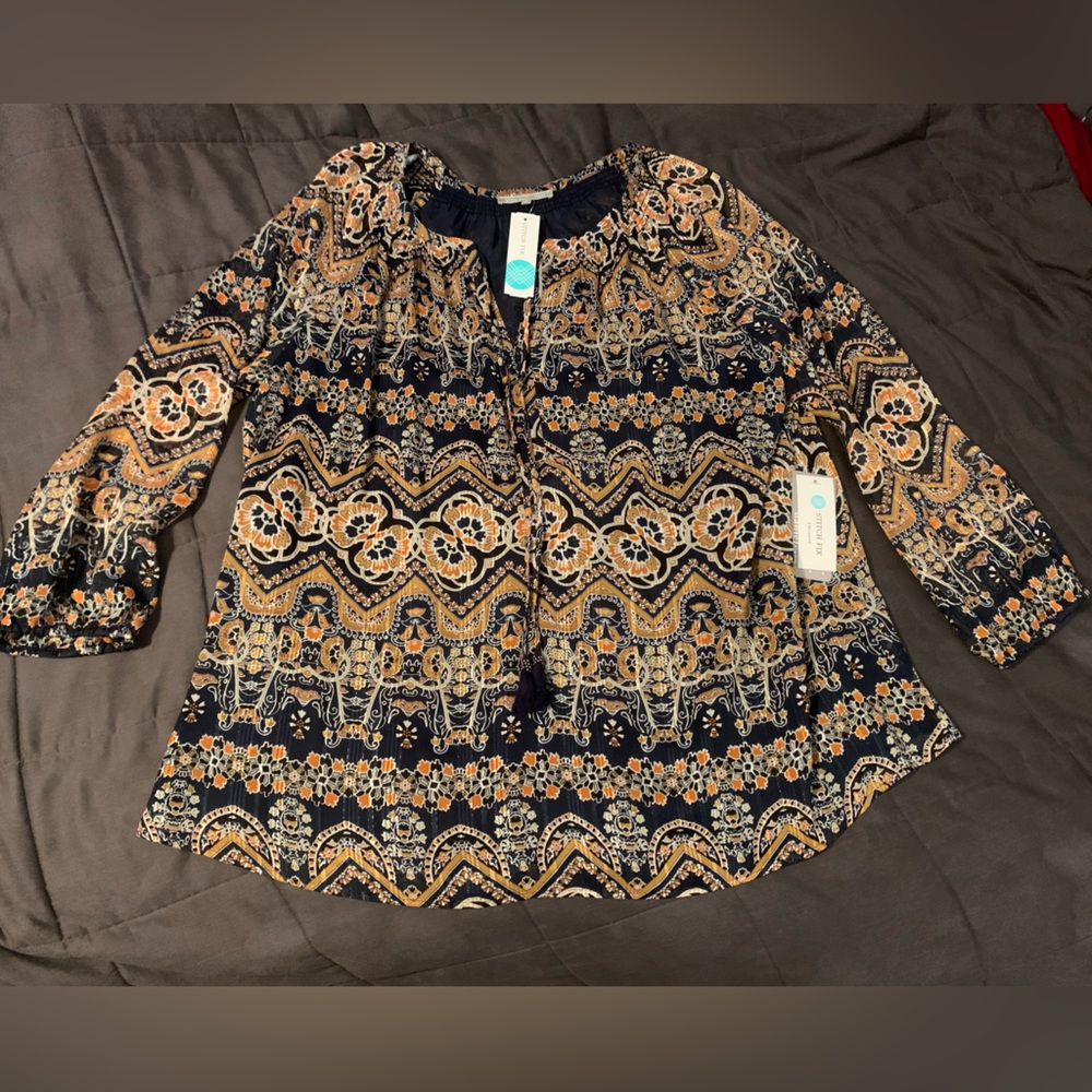 Daniel Rainn womens size 3x blouse NWT stitch fix exclusive